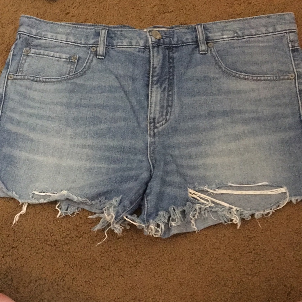 Free People high-waist jean shorts